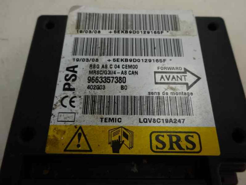 CENTRALITA AIRBAG CITROEN C3 2008 1.4 HDI (68 CV)