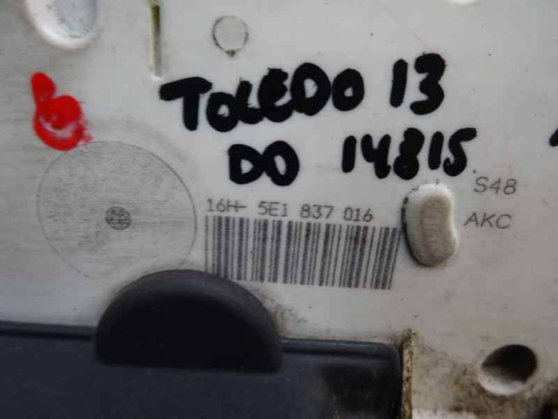 CERRADURA PUERTA DELANTERA DERECHA SEAT TOLEDO 2013 1.6 TDI (105 CV)