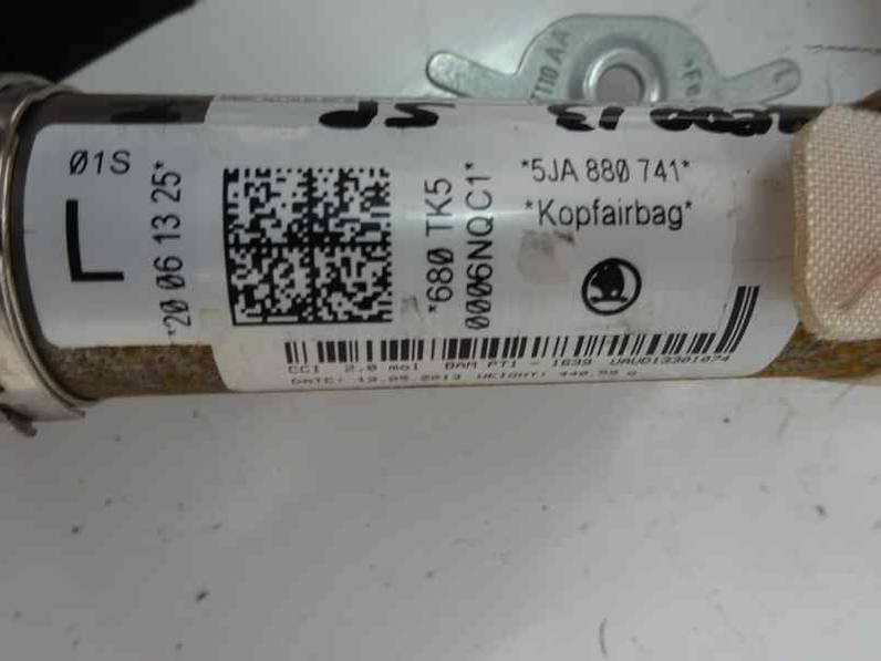 AIRBAG CORTINA DELANTERO IZQUIERDO SEAT TOLEDO 2013 1.6 TDI (105 CV)