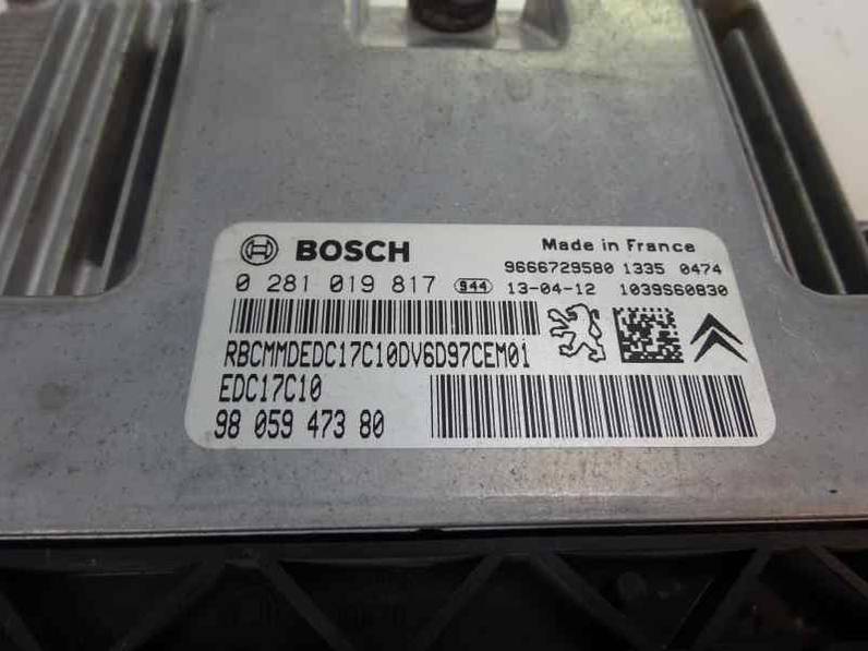 CENTRALITA MOTOR UCE CITROEN BERLINGO STATION WAGON 2013 1.6 16V HDI (90 CV)