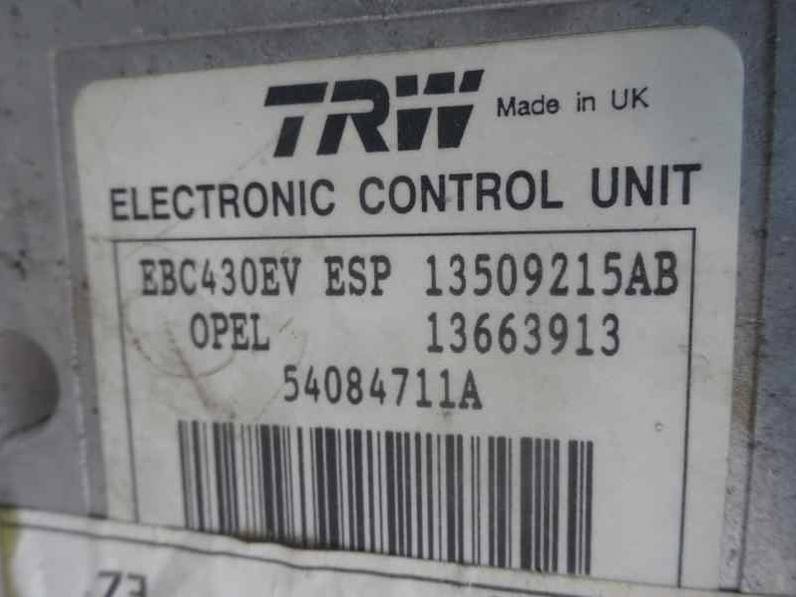 ABS OPEL VECTRA C BERLINA 2004 2.2 16V DTI (125 CV)