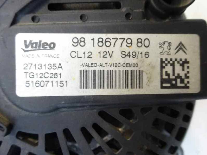 ALTERNADOR PEUGEOT 208 2017 1.2 12V VTI (82 CV)