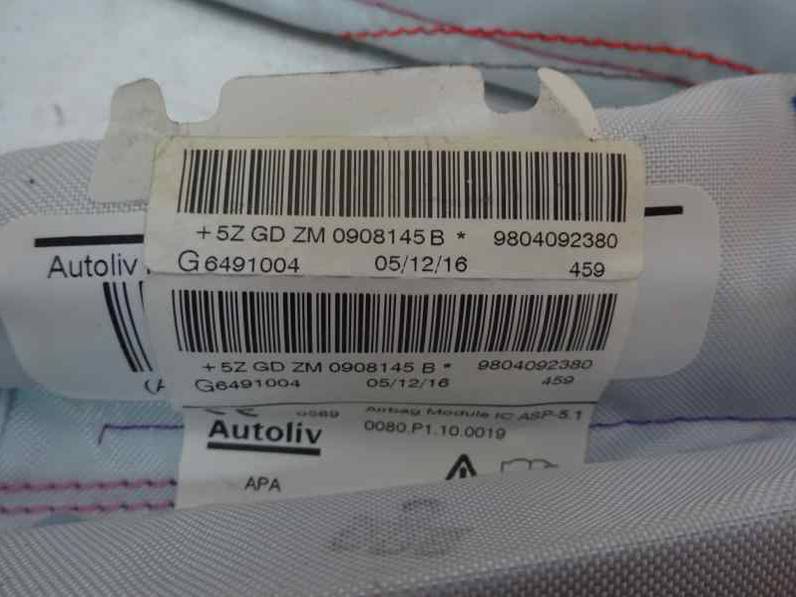 AIRBAG CORTINA DELANTERO IZQUIERDO PEUGEOT 208 2017 1.2 12V VTI (82 CV)