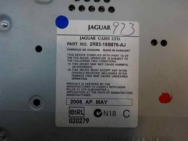 SISTEMA AUDIO RADIO CD JAGUAR S TYPE 2006 2.7 V6 D (207 CV)