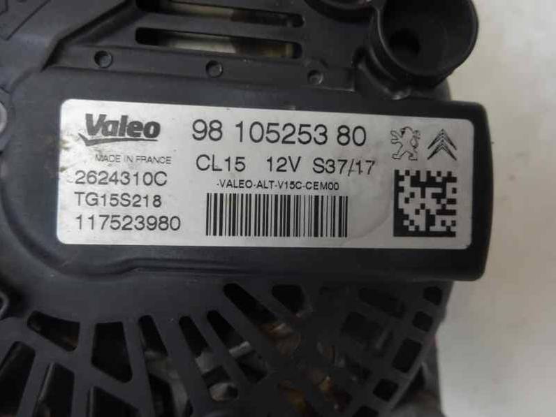 ALTERNADOR PEUGEOT 2008 2017 1.6 BLUE-HDI FAP (120 CV)