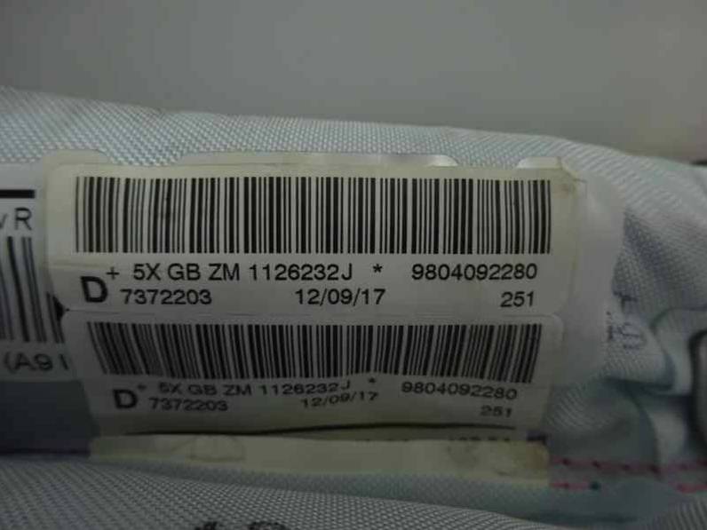 AIRBAG CORTINA DELANTERO DERECHO PEUGEOT 2008 2017 1.6 BLUE-HDI FAP (120 CV)