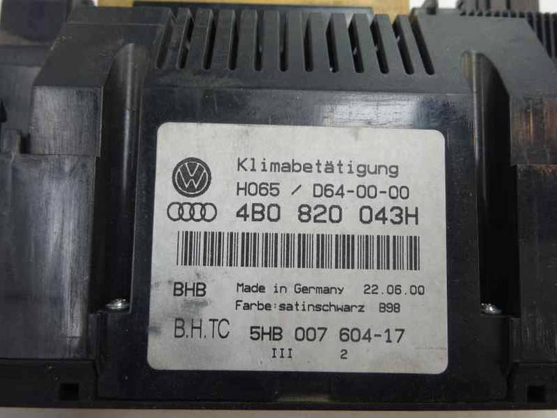 MANDO CLIMATIZADOR AUDI A6 BERLINA 2000 2.5 V6 24V TDI (180 CV)