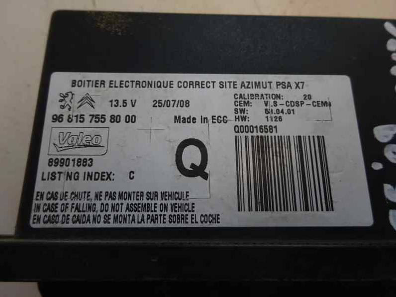 MODULO ELECTRONICO CITROEN C5 BERLINA 2008 2.0 HDI FAP (136 CV)