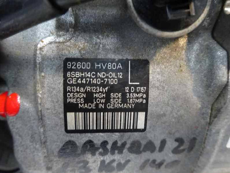 COMPRESOR AIRE ACONDICIONADO NISSAN QASHQAI 2021 1.3 16V (140 CV)