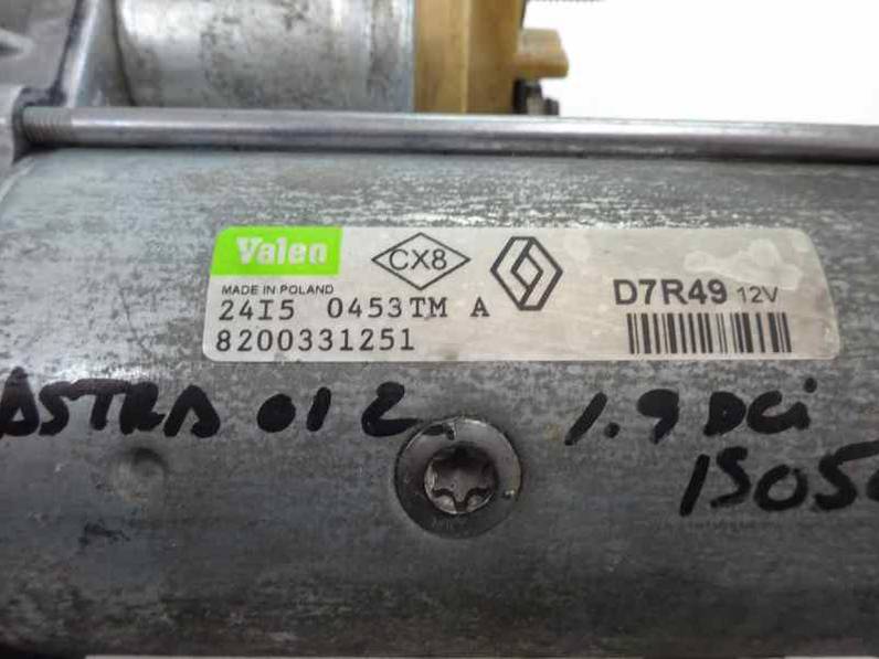 MOTOR ARRANQUE RENAULT SCENIC II 2005 1.9 DCI D (131 CV)