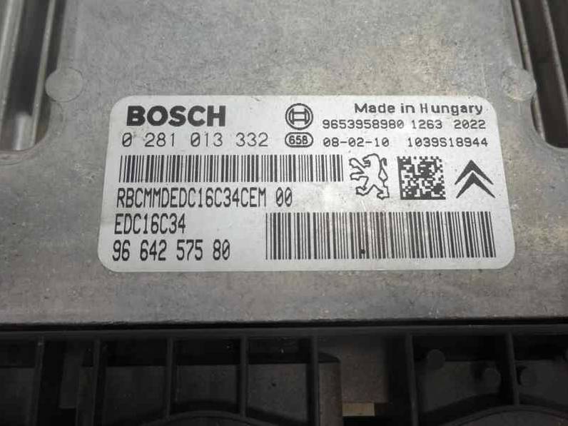 CENTRALITA MOTOR UCE PEUGEOT 308 2008 1.6 16V HDI (90 CV)