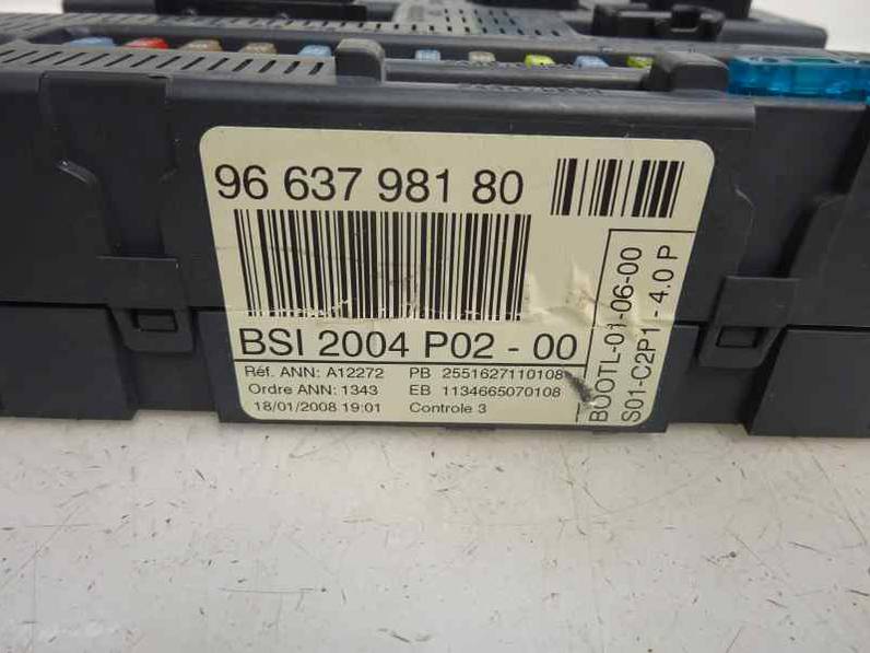 CAJA RELES FUSIBLES PEUGEOT 308 2008 1.6 16V HDI (90 CV)