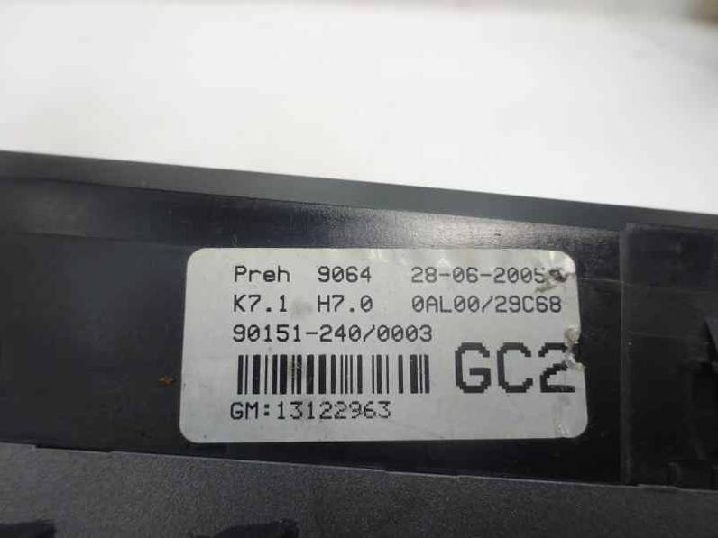 MANDO CLIMATIZADOR OPEL ASTRA H BERLINA 2005 1.7 16V CDTI (101 CV)