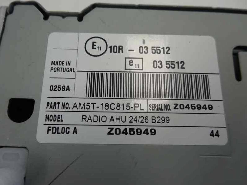 SISTEMA AUDIO RADIO CD FORD FIESTA 2016 1.25 16V (82 CV)