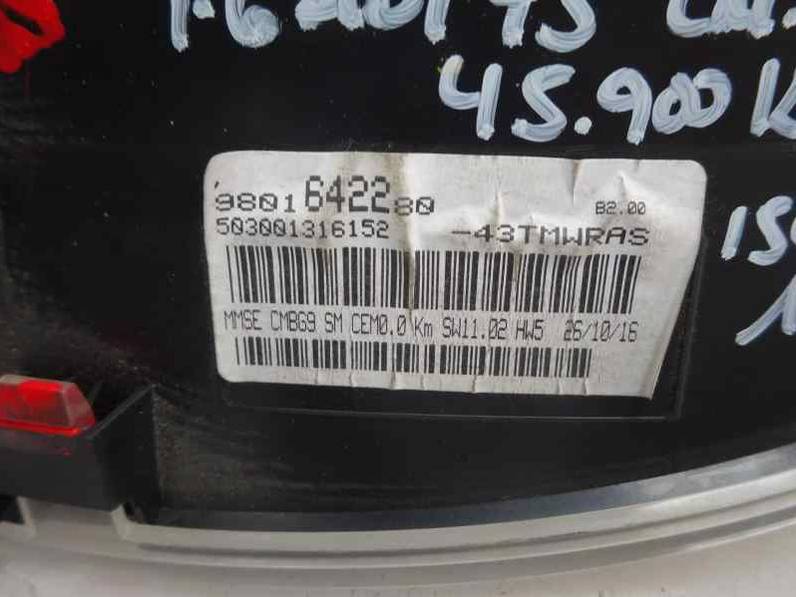 CUADRO INSTRUMENTOS CITROEN BERLINGO CUADRO 2016 1.6 16V HDI (75 CV)