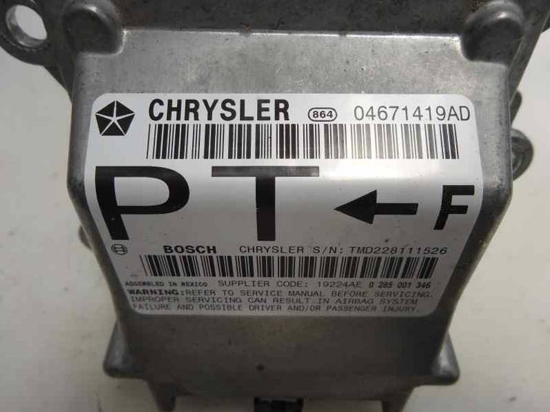 CENTRALITA AIRBAG CHRYSLER PT CRUISER 2002 1.6 16V (116 CV)