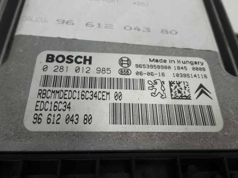 CENTRALITA MOTOR UCE CITROEN C4 COUPE 2006 1.6 16V HDI FAP (109 CV)