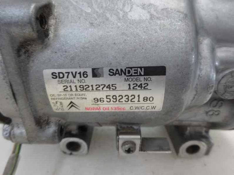 COMPRESOR AIRE ACONDICIONADO CITROEN BERLINGO 2008 1.6 16V HDI (90 CV)