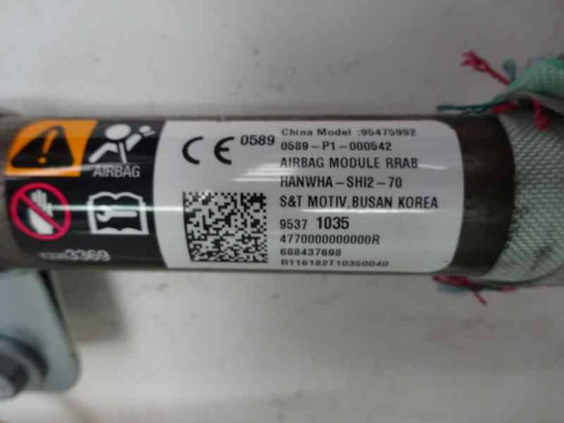 AIRBAG CORTINA DELANTERO DERECHO CHEVROLET CAPTIVA 2013 2.2 D (163 CV)