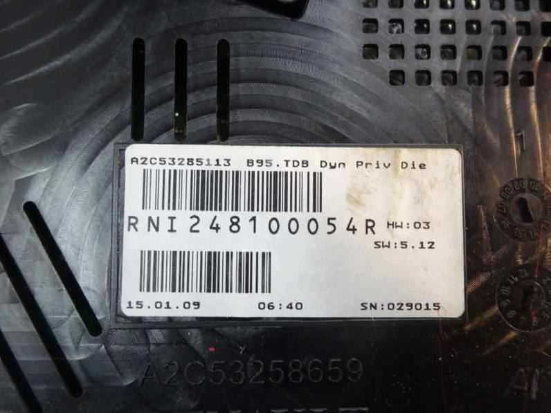 CUADRO INSTRUMENTOS RENAULT MEGANE III BERLINA 5 P 2009 1.5 DCI D (106 CV)