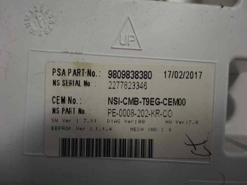 CUADRO INSTRUMENTOS PEUGEOT 308 SW 2017 1.6 BLUE-HDI FAP (120 CV)