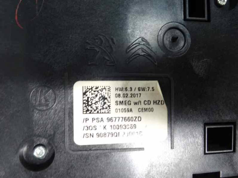 SISTEMA AUDIO RADIO CD PEUGEOT 308 SW 2017 1.6 BLUE-HDI FAP (120 CV)