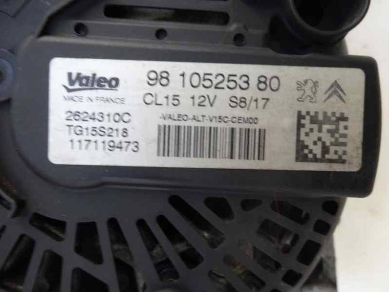 ALTERNADOR PEUGEOT 308 SW 2017 1.6 BLUE-HDI FAP (120 CV)