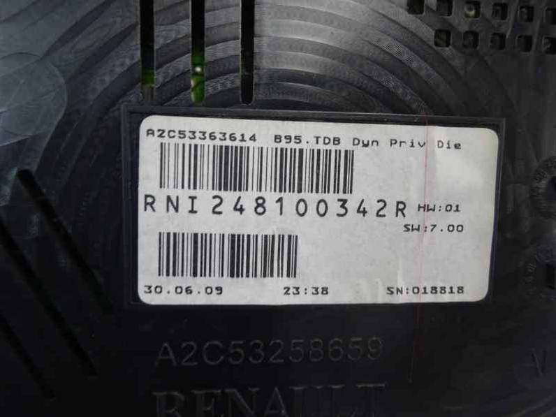 CUADRO INSTRUMENTOS RENAULT MEGANE III COUPE 2009 1.5 DCI D (106 CV)