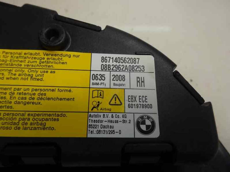 AIRBAG DELANTERO DERECHO BMW SERIE 1 BERLINA 2008 2.0 TURBODIESEL (143 CV)