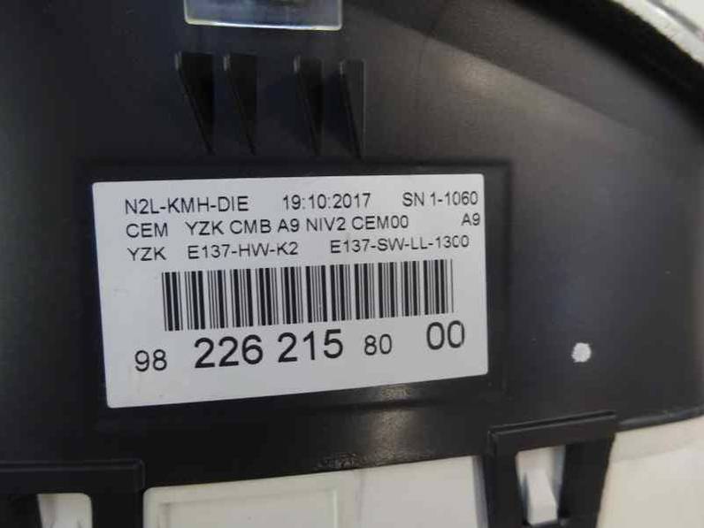 CUADRO INSTRUMENTOS PEUGEOT 208 2017 1.6 BLUE-HDI FAP (75 CV)