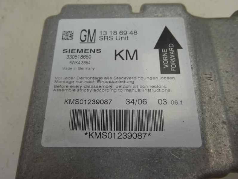 CENTRALITA AIRBAG OPEL VECTRA C BERLINA 2006 1.9 CDTI (120 CV)