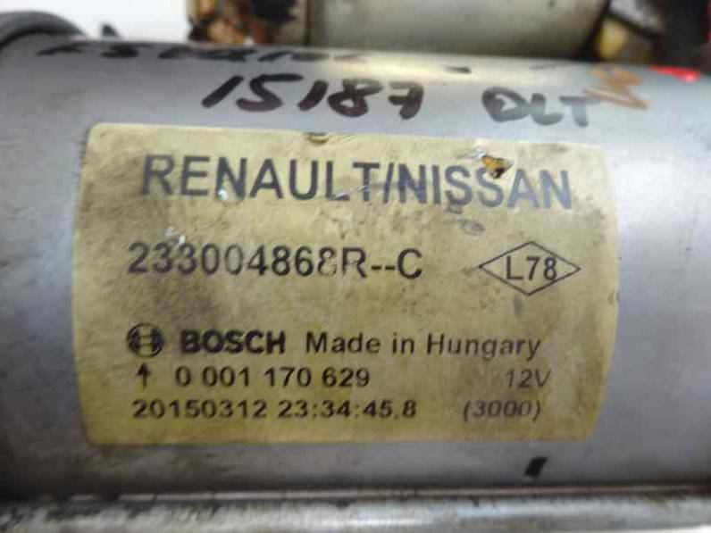 MOTOR ARRANQUE NISSAN QASHQAI 2010 1.5 DCI TURBODIESEL (106 CV)