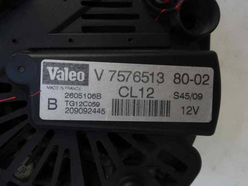 ALTERNADOR CITROEN C3 PICASSO 2009 1.4 16V (95 CV)