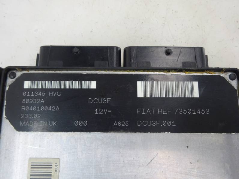 CENTRALITA MOTOR UCE FIAT PUNTO BERLINA 2003 1.9 D ECO (60 CV)