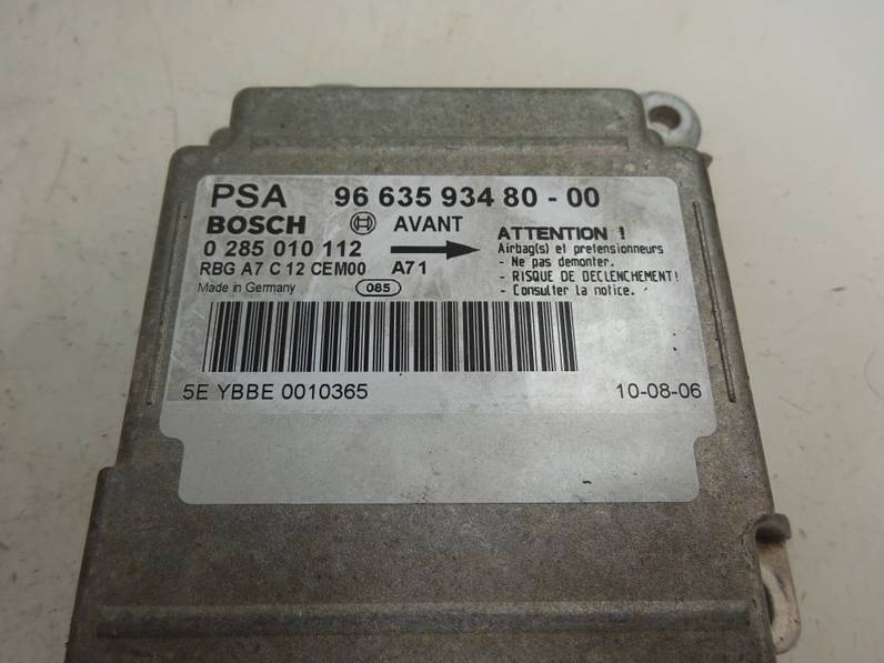 CENTRALITA AIRBAG PEUGEOT 207 2006 1.4 HDI (68 CV)