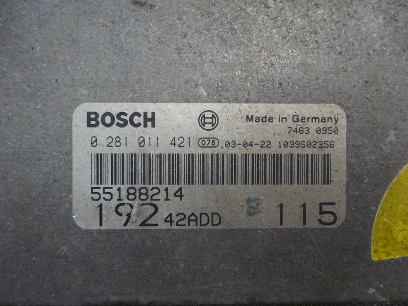 CENTRALITA MOTOR UCE FIAT STILO 2003 1.9 JTD (116 CV)