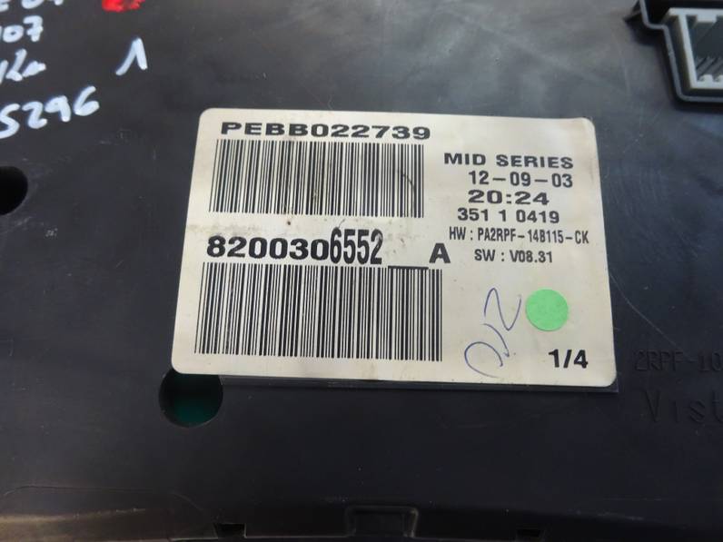 CUADRO INSTRUMENTOS RENAULT MEGANE II CLASSIC BERLINA 2003 1.6 16V (112 CV)