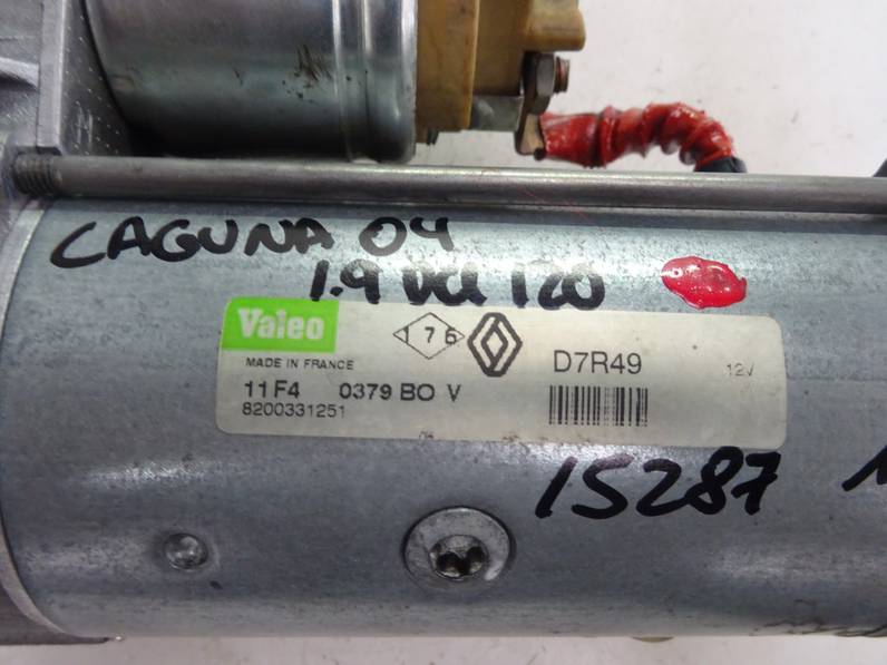 MOTOR ARRANQUE RENAULT LAGUNA II 2004 1.9 DCI D (120 CV)