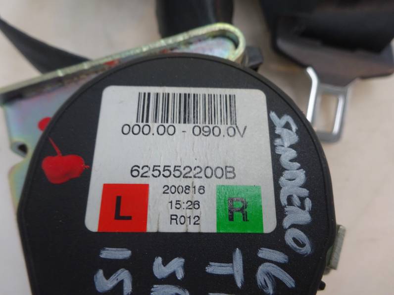 CINTURON SEGURIDAD TRASERO IZQUIERDO DACIA SANDERO 2016 1.0 TCE (101 CV)