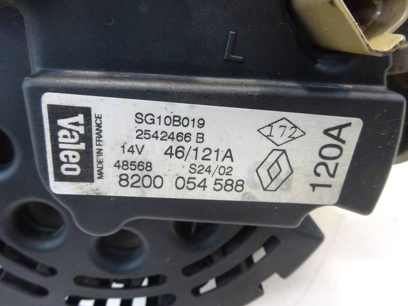 ALTERNADOR RENAULT SCENIC 2002 1.9 DCI D (102 CV)