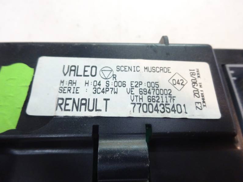 MANDO CLIMATIZADOR RENAULT SCENIC 2002 1.9 DCI D (102 CV)