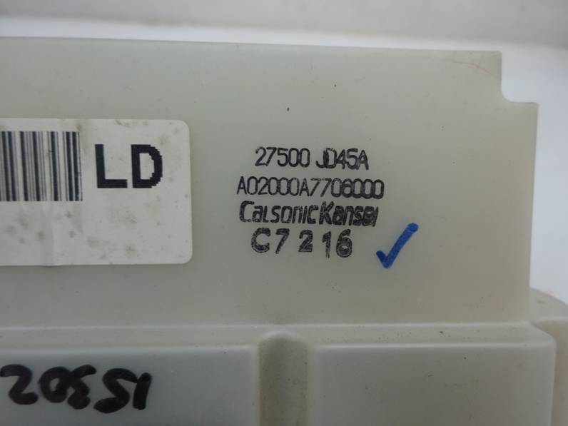 MANDO CLIMATIZADOR NISSAN QASHQAI 2007 1.5 DCI TURBODIESEL (106 CV)