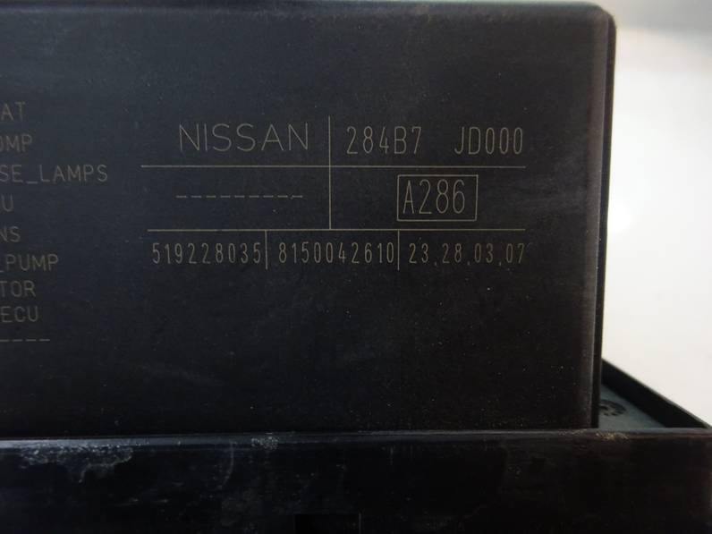 CAJA RELES FUSIBLES NISSAN QASHQAI 2007 1.5 DCI TURBODIESEL (106 CV)