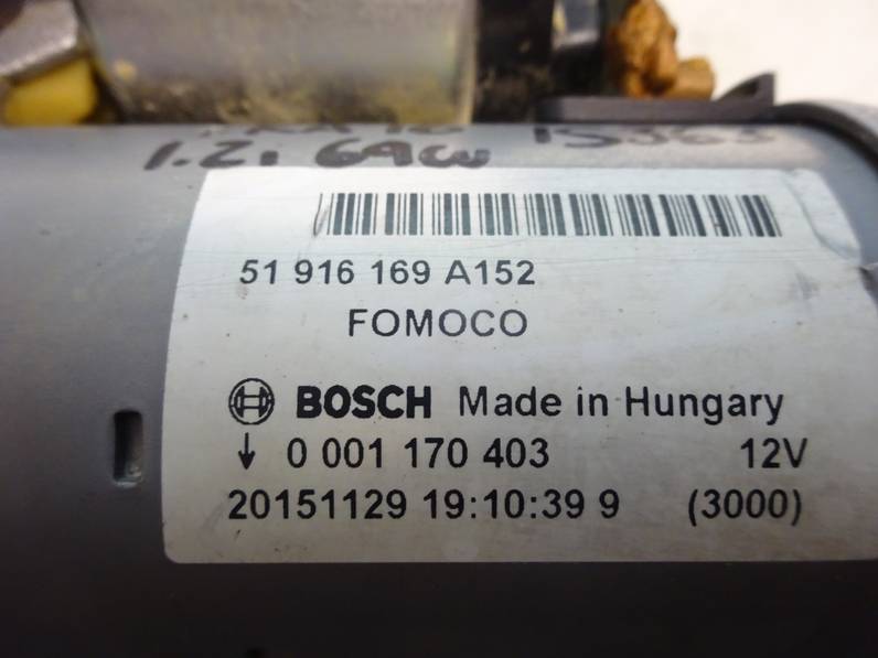 MOTOR ARRANQUE FORD KA 2016 1.2 8V (69 CV)