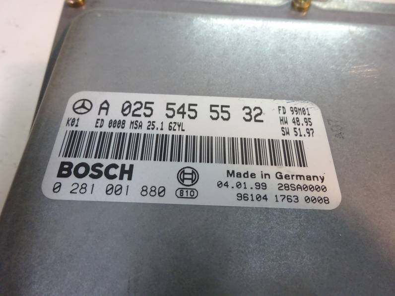 CENTRALITA MOTOR UCE MERCEDES CLASE E BERLINA DIESEL 1999 3.0 TURBODIESEL (177 CV)