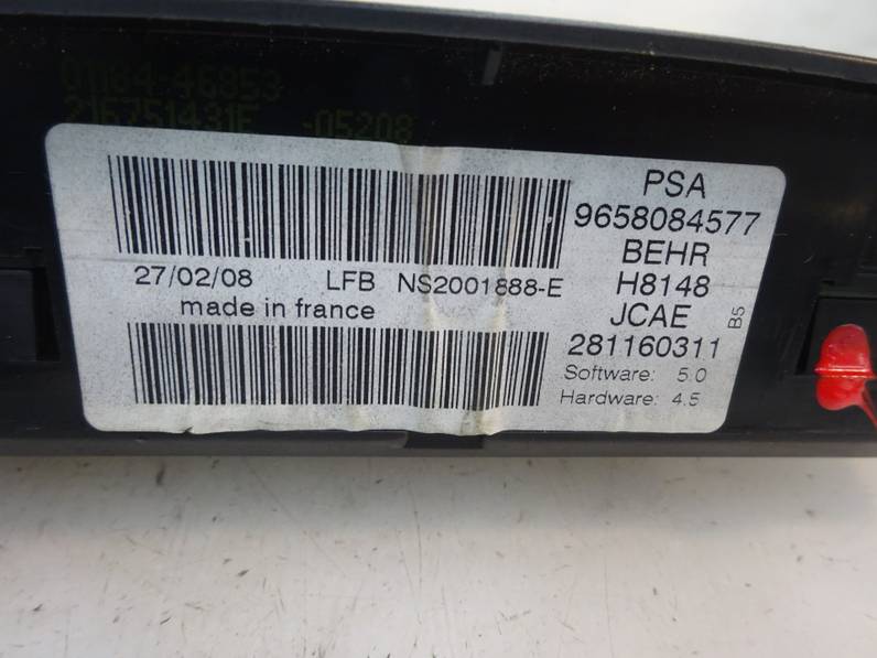 MANDO CLIMATIZADOR CITROEN C4 BERLINA 2008 1.6 16V HDI (90 CV)