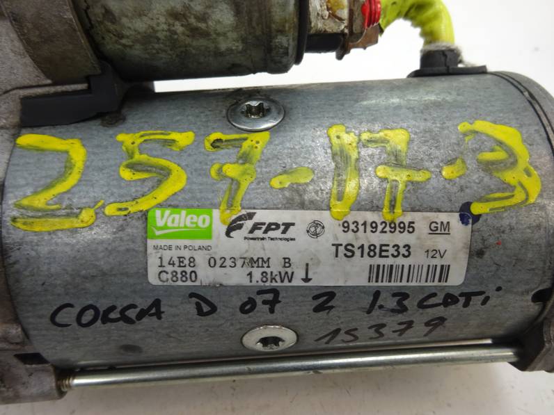 MOTOR ARRANQUE OPEL CORSA D 2007 1.3 16V CDTI (90 CV)