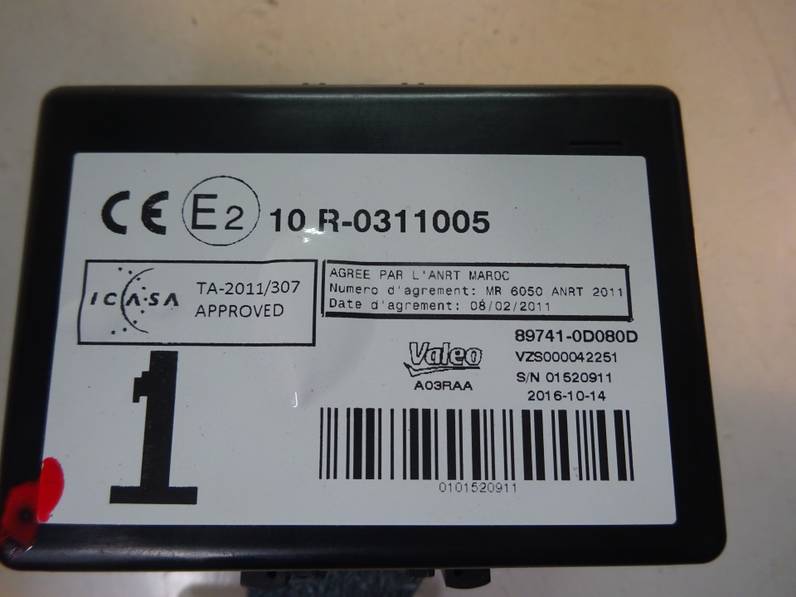 MODULO ELECTRONICO TOYOTA YARIS 2016 1.0 (69 CV)