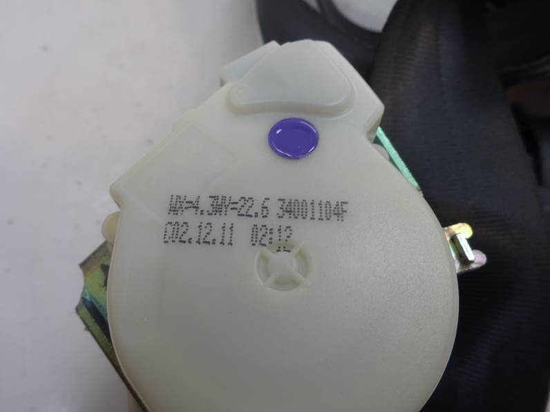 CINTURON SEGURIDAD TRASERO IZQUIERDO RENAULT CLIO III 2012 1.6 16V (112 CV)