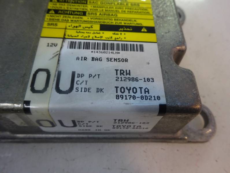 CENTRALITA AIRBAG TOYOTA YARIS 2006 1.3 (87 CV)